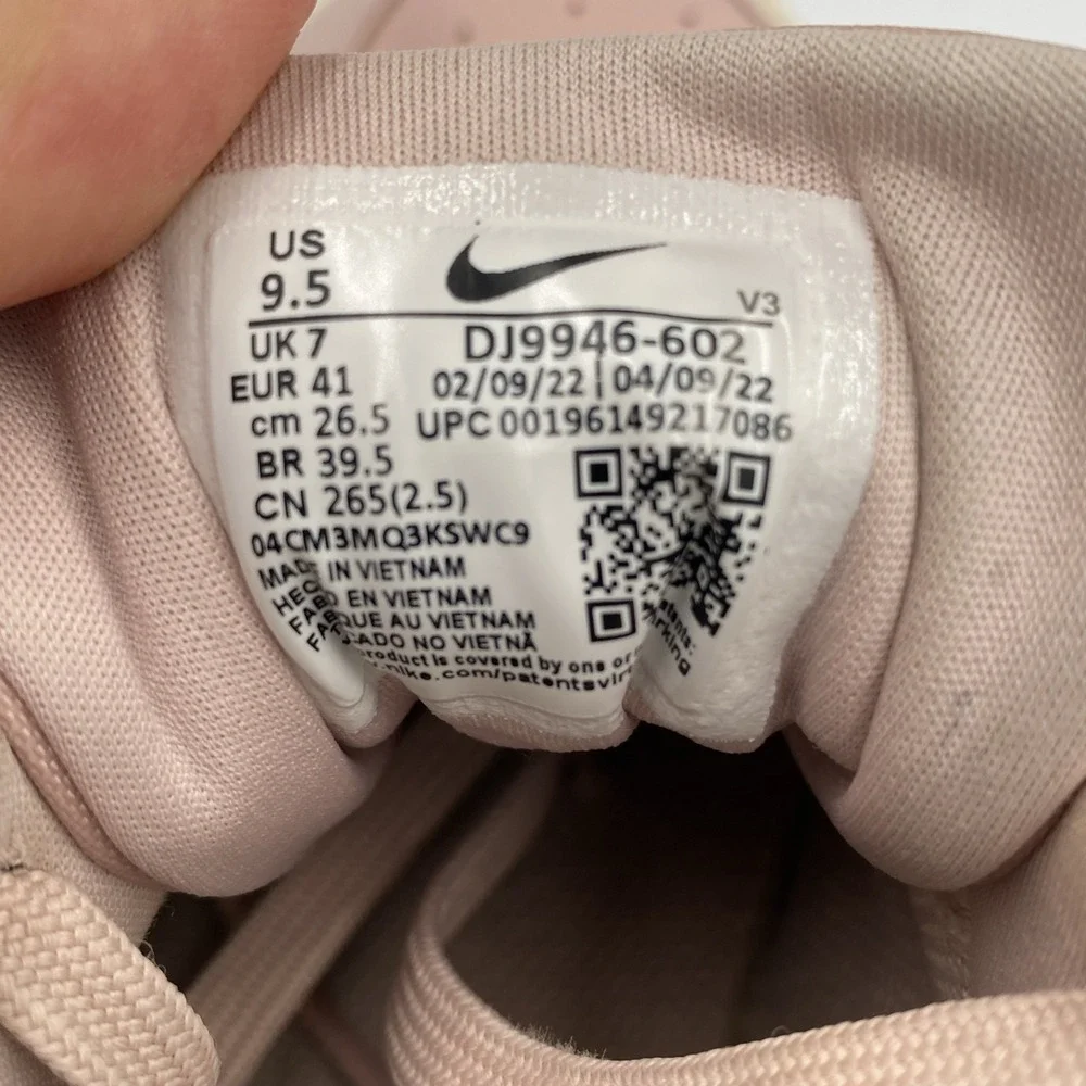 Nike Air Force 1 PLT.AF.ORM Women's 9.5 Pink Oxford Platform Shoes DJ9946-602